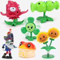 植物大战僵尸玩具金蟾菇红针花双向豌豆射手3叶草双胞向日葵坚果