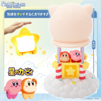 正版任天堂周边星之卡比热气球拍拍灯触控室内感应台灯kirby公仔