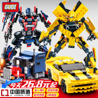 军事积木益智5擎天柱10大黄蜂9玩具8男孩子7-6岁拼装城市智力