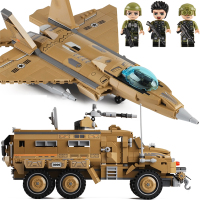 现代军事系列装甲坦克卡车战斗飞机儿童男孩子拼装积木玩具