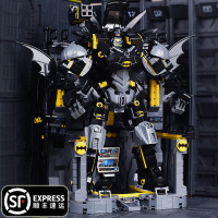 兼容蝙蝠侠机甲反浩克成年高难度积木男孩巨大型拼装模型玩具