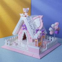 迪士尼娜玲贝儿小屋中国积木女孩系列女生成年高难度成人玩具