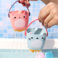 宝宝嬉水花洒小水桶婴儿浴室戏水杯子淋浴水漏桶儿童洗澡玩具套装