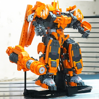 积木高达热刚机甲模型成年高难度拼装大型机器人男孩玩具礼物