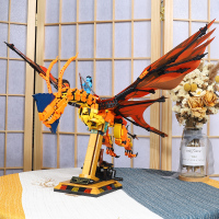 积木阿凡达魅影飞龙骑士模型巨龙玩具男孩成年高难度拼装礼物