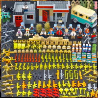 积木绝地求生小人吃鸡和平军事人仔精英儿童拼装男孩益智玩具