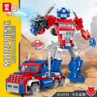 积木男孩子益智拼装变形机器人擎天柱金刚儿童大黄蜂拼插玩具