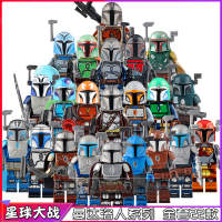 兼容星球大战曼达洛人重装铠甲尤达阿索卡积木人仔男孩玩具