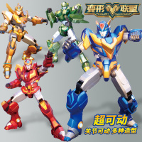 德馨变形联盟普力士长臂霹雳炮超可动人偶汽车机器人玩具男孩