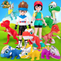 心奇爆龙战车5烈焰霸王龙搪胶恐龙可动玩偶玩具男孩新奇暴龙星际