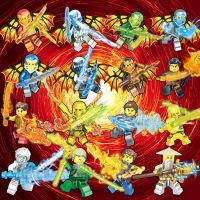 幻影忍者人仔翅膀赞飞行器劳埃德盔甲凯拼装积木玩具男孩子礼物寇