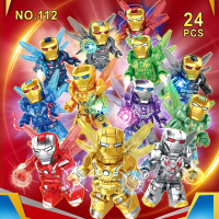 复仇者联盟钢铁侠人仔飞行器盔甲超级英雄拼装积木玩具男孩子礼物