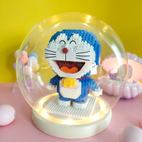 钻石微小颗粒蓝胖子哆啦A梦拼装积木玩具机器猫拼图叮当猫摆件