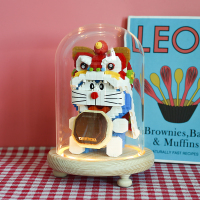 高难度拼插小颗粒微型积木哆啦a梦机器猫diy玩具立体拼图摆件礼物