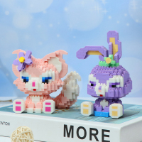 玲娜贝儿嗯小颗粒拼装积木玩具男星黛露女孩六一儿童节礼物