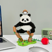 大熊猫花花果赖萌兰玩具男孩女孩动物仿真模型六一儿童节礼物生日