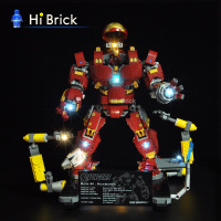 灯饰 反浩克装甲 适用76105钢铁 侠复仇者联盟LED灯光