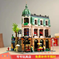 新品10297街景15周年纪念转角精品酒店灯光版型拼装颗粒积木玩具