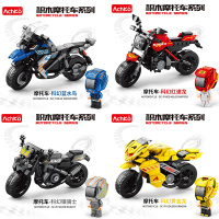 摩托车积木30026-9机车模型潮玩儿童益智拼装积木玩具模型