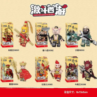 迪库激斗西游记孙悟空齐天大圣猪八戒唐僧红孩儿人仔积木拼装玩具