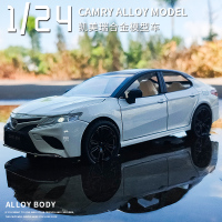 1/24仿真车模型合金凯美瑞汽车模型收藏摆件男孩声光回力玩具车
