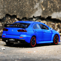 三菱翼神EVO十代六开门合金车模声光金属摆件玩具车仿真汽车模型