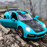 保时婕911合金车模声光回力男孩玩具车金属仿真汽车模型收藏摆件