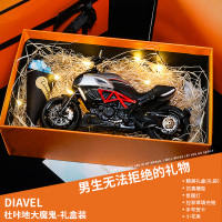 新年礼物送男生朋友仿真大魔鬼机车模型男孩摩托车玩具车收藏摆件