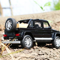 大G敞篷越野车SUV声光回力男孩金属玩具车合金车模仿真小汽车模型