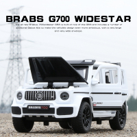 奔驰大G车模合金巴博斯G700仿真汽车模型声光回力男孩玩具车摆件