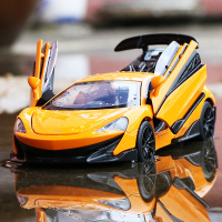 迈凯伦600LT合金车模跑车模型声光回力男孩玩具超跑仿真汽车模型