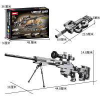 积木战争之王积木枪M416突击C0172组装模型男孩吃鸡玩具