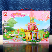 新品积木梦幻创意系列童话乐园蘑菇城堡女孩玩具生日礼物正品