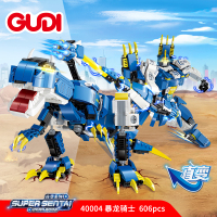拼装积木暴龙骑士变形机器人金刚组装模型男孩拼插玩具40004