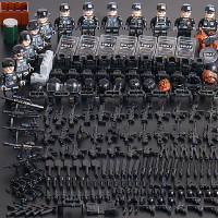 中国军事小人仔偶拼装积木枪特种兵玩具军团二战穿越火线士兵