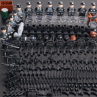 中国军事小人仔偶拼装积木枪特种兵玩具军团二战穿越火线士兵