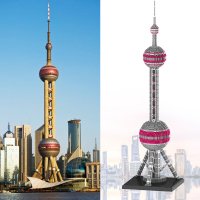 积木东方明珠模型上海天际线成年高难度拼装拼图儿童玩具男孩礼物