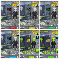 [] 1/12 宇宙中的陌生人 12CM 外星人布衣人偶玩具