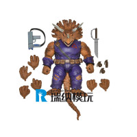 1/12 忍者神龟 MIRAGE漫画版 三角龙佐格 20CM可动人偶