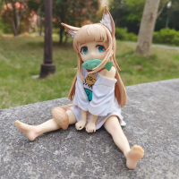 黄豆粉手办坐姿美少女车载摆件桌面二次元机箱模型装饰品猫娘礼物