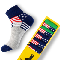 洛恋袜子男孩中大童纯棉袜全棉祙中筒潮防臭青少年高中学生秋冬季男童5双装