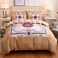 四件套全棉纯棉秋冬季床上用品床单被套被子1.8m床双人床上四件套