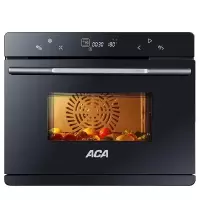 ACA北美电器蒸汽烤箱家用小型一体机烤箱蒸烤二合一蒸箱