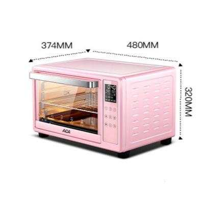 aca电烤箱家用多功能烘焙蛋糕全自动大容量30L升迷你小烤箱正品