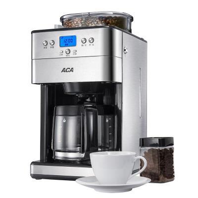ACA/北美电器 咖啡机全自动美式磨豆家用办公咖啡机