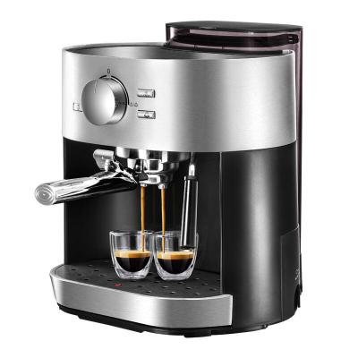 ACA/北美电器意式咖啡机家用商用全半自动小型蒸汽式奶泡15帕泵压