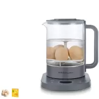 荣事达养生壶家用多功能煮茶器全自动玻璃煮花茶壶办公室小型养身 灰色(带蛋架)