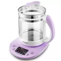 荣事达煮水果茶壶全自动养生壶家用办公室小型玻璃电水壶花茶 紫色(滤网款)