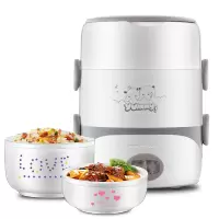 荣事达电热饭盒可插电加热保温热上班族迷你蒸煮带饭神器