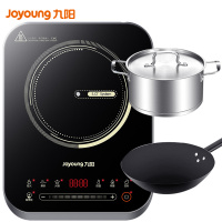 九阳(Joyoung)电磁炉电池2200W一键爆炒 家用火锅套装 定时功能 赠汤锅+炒锅[邓伦推荐] [领航款]精准控温